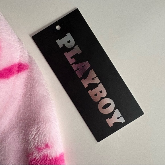 PLAYBOY Pink Fleece with Bunny Design - Picture 4 of 5